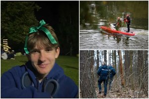 Didžiulė Mažeikiuose dingusio 15-mečio paieška: ugniagesiai tikrina upę, pakeltas dronas, šukuojamos apylinkės