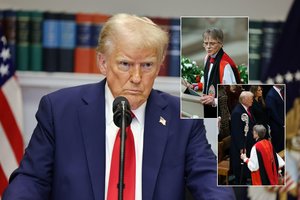 Po Vašingtono vyskupės prašymo – D. Trumpo įsiūtis: pavadino „bjauria“ ir pareikalavo atsiprašymo