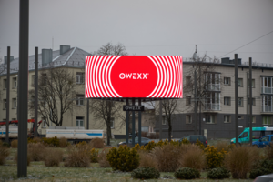 OWEXX lauko ekranų tinklas Kaune: dėmesį traukianti, dinamiška reklama