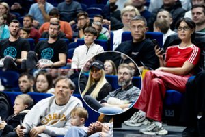 Vilniaus „Wolves“ rungtynėse – būrys žvaigždžių: Mia Pilibaitytė pasirodė su mylimuoju