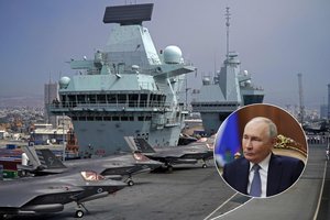 Kremlius atsisako komentuoti žinią apie įtariamą šnipinėjimo laivą JK vandenyse