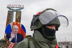 Žiniasklaida: V. Putinas mano, kad esminiai karo Ukrainoje tikslai jau pasiekti