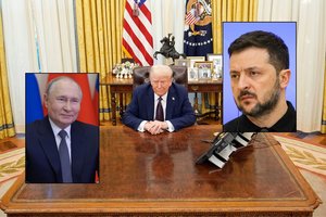 V. Putinas ir V. Zelenskis varžosi dėl įtakos D. Trumpui: „Bloomberg“ atskleidė detales