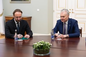 G. Nausėda susitiko su G. Šimkumi: Seimui siūlys didinti Lietuvos banko pelno įmoką į biudžetą