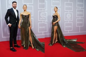 M.A.M.A. apdovanojimuose Dalia Belickaitė parodė nėštukės pilvuką, o vyras nevengė pašmaikštauti