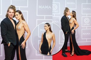 M.A.M.A. pasirodžiusi Simona Burbaitė nepaliko vietos fantazijai: puošėsi krūtį vos dengusia suknele