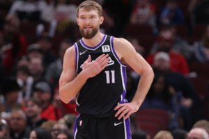 Įspūdinga: Domantas Sabonis trigubą dviženklį surinko vos per tris kėlinius