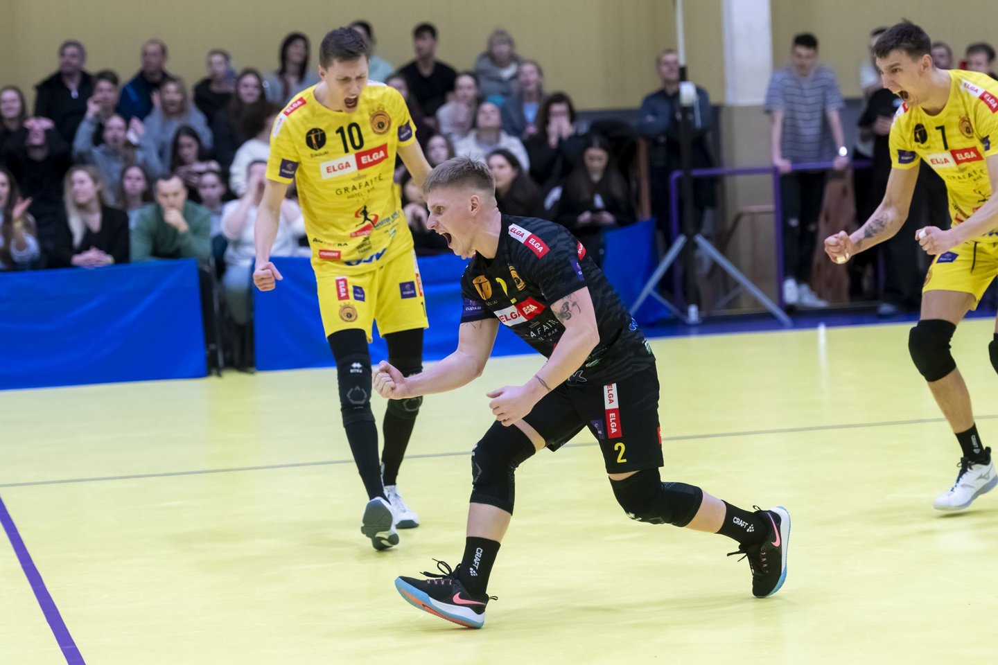 Šventė Saulės mieste: LTF Didžiąją taurę susigrąžino „Elgos-Grafaitės-S-Sporto“ tinklininkai<br> Augusto Četkausko nuotr.