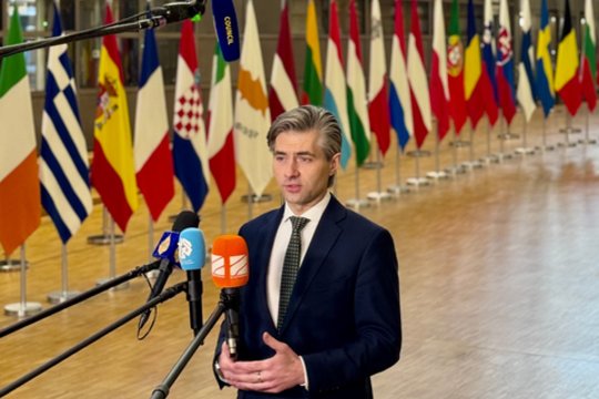 K. Budrys lankosi Briuselyje: ragina panaudoti įšaldytą Rusijos turtą Ukrainai