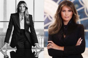 Paviešintas oficialus pirmosios JAV ponios Melanios Trump portretas: ekspertė pasakė, ką reiškia jos kūno kalba