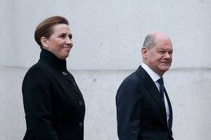 Po D. Trumpo perspėjimų dėl Grenlandijos susitiko Vokietijos ir Danijos lyderiai