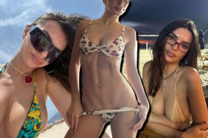 Brazilijoje viešėjusi manekenė Emily Ratajkowski nepaliko vietos fantazijai: internautai šėlsta