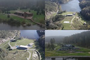 Netoli su V. Putinu siejamos rezidencijos numuštas dronas: ten atostogauti galėjo ir pats Rusijos lyderis