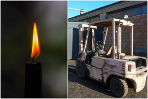 Atbulomis važiavęs krautuvas Žemaičių Naumiestyje suvažinėjo pusamžį vyrą