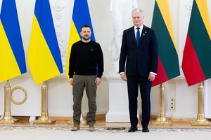 G. Nausėda su V. Zelenskiu telefonu aptarė galimas derybas dėl taikos Ukrainoje