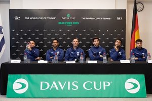 Dar vieno lyderio netekusi Vokietijos teniso rinktinė Vilniuje lengvos pergalės nesitiki