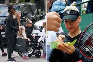 Retai viešumoje matoma Rusijos tenisininkė pastebėta neįgaliojo vežimėlyje