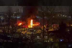 Maskvoje – didžiulis gaisras: paskelbti ir vaizdo įrašai