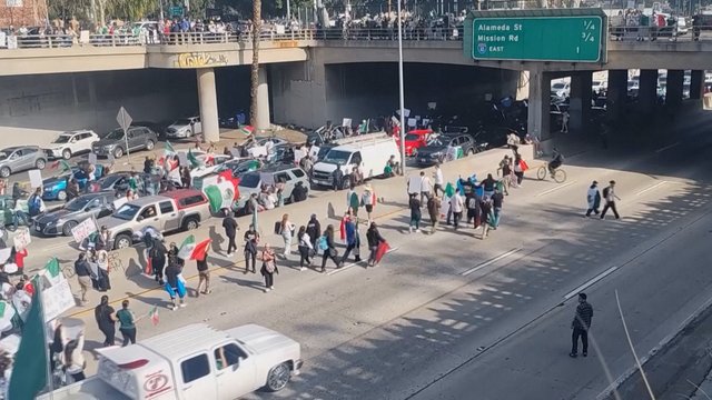 Šimtai protestuotojų stojo prieš D. Trumpo imigracijos politiką: ragina stabdyti veiksmus