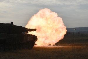 „Tobula pasala“: ukrainiečių „Leopard“ nukovė visą rusų šarvuočių koloną