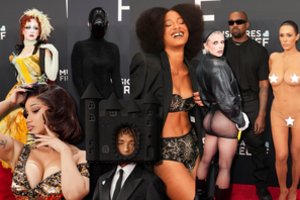 Ant raudonojo „Grammy“ kilimo šokiravę įvaizdžiai: vulgarumas, nuogybės ir net karnavalą primenantys deriniai