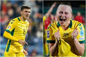 G. Gineitis ir R. Jonušaitė pripažinti geriausiais Lietuvos metų futbolininkais