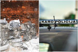 Greta Pabradės poligono apsivertus amerikiečių kariškių šarvuotam automobiliui du kariai buvo atsidūrę Vilniaus ligoninėje