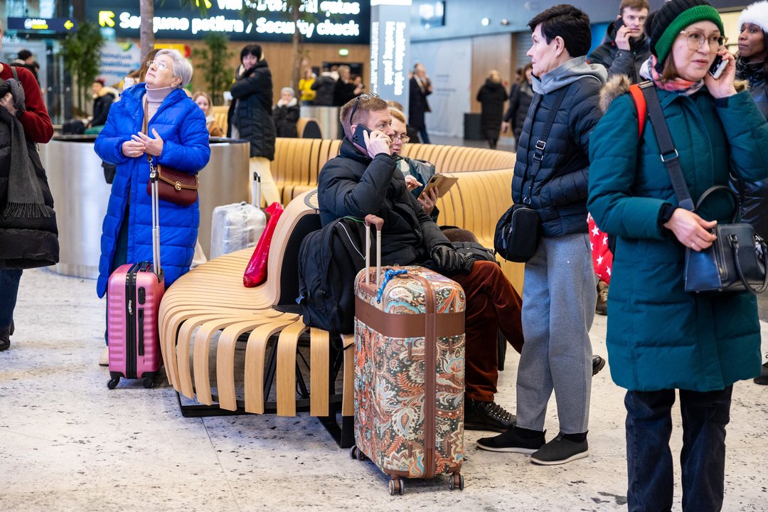 Pirmoji diena, kai keleiviams atvertas naujasis Vilniaus oro uosto išvykimo terminalas.<br> T.Bauro nuotr.