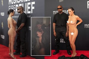 Po nuogybių „Grammy“ Kanye Westas su žmona šėlo vakarėlyje: internete plinta erotiški vaizdo įrašai