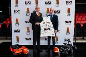 Lietuvos krepšinio federacija pratęsė partnerystę su SIXT automobilių nuoma