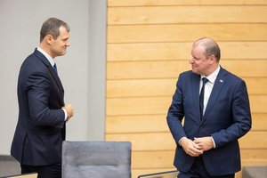 Koalicijoje – galios žaidimų manevrai: G. Paluckas tarp eilučių pasiuntė žinią S. Skverneliui