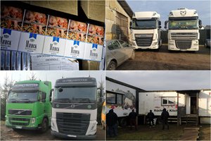 Tyrime dėl tarptautinių sankcijų pažeidimų – kratos ir sulaikyti įtariamieji: įkliuvo keliolika vilkikų bei puspriekabių