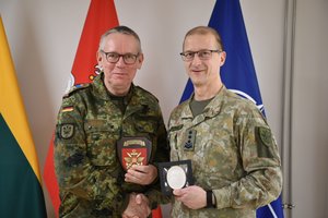 Lietuvos ir Vokietijos generolai aptarė Vokietijos brigados dislokavimo klausimus