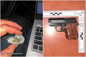 Trakuose policija patikrino du automobilius ir abiejuose rado narkotikų – per kratas rasta ir ginklų