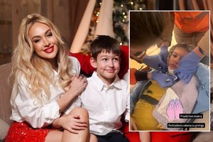 Oksanos Pikul sūnų greitoji išvežė į ligoninę: įspėjo ir kitas mamas