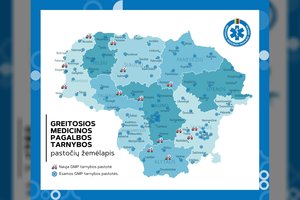 Greitoji medicinos pagalbos tarnyba išplėtė ekipažų budėjimo tinklą – atsirado 14 naujų pastočių