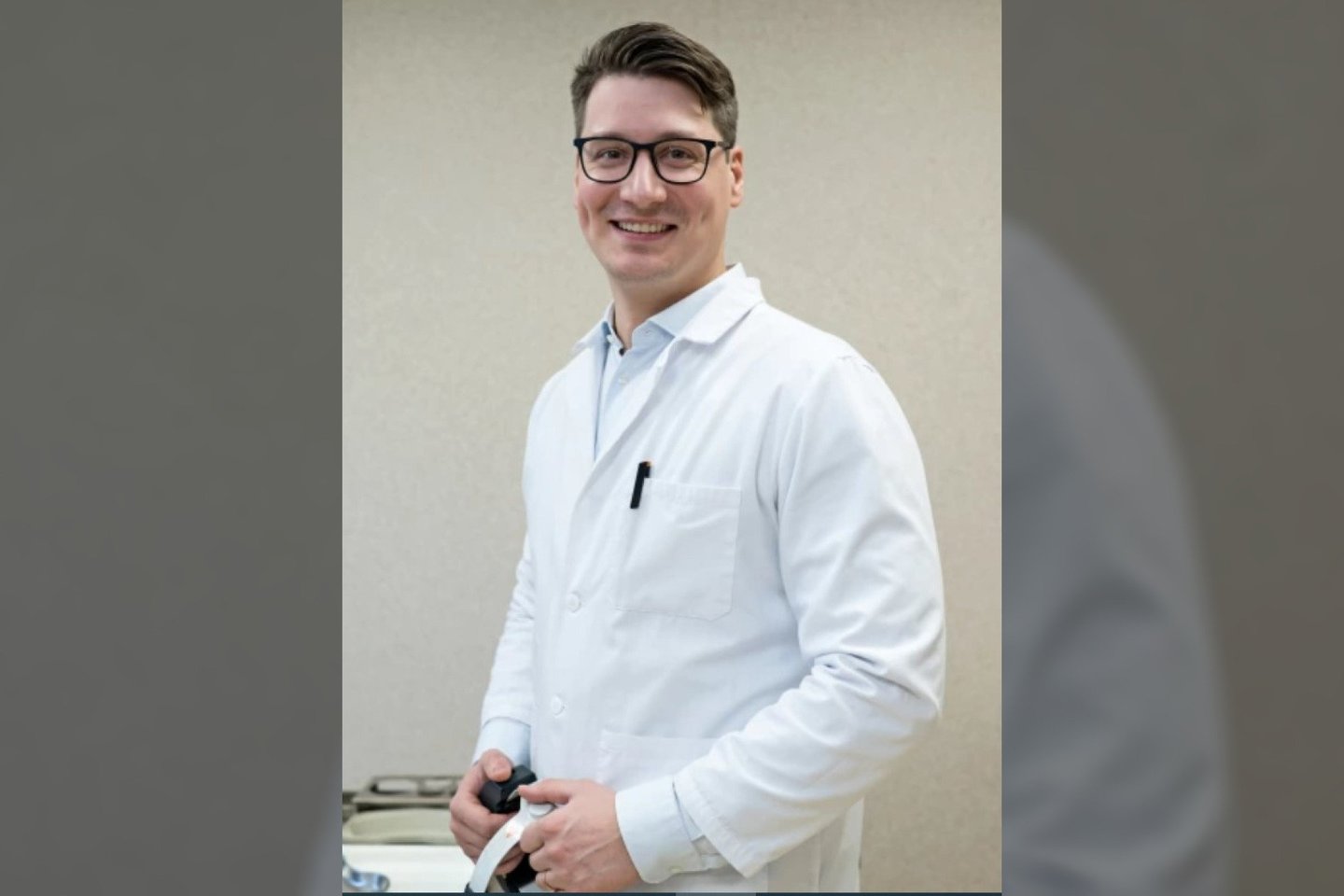 Klaipėdos universiteto ligoninės gydytojas otorinolaringologas Vytautas Junčys<br>KUL nuotr.