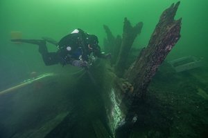 Tiria įspūdingą Baltijos jūroje nuskendusį laivą: tai tarsi telefono skambučiai iš praeities