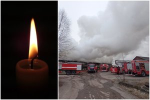 Gesindamas gaisrą Klaipėdos r. žuvo ugniagesys – vienas pirmųjų atvyko į gaisrą, dingo užėjęs į angarą grumtis su ugnimi