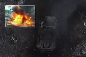 Rusų operacija jiems baigėsi katastrofa – metalo laužu virto visa karinės technikos kolona