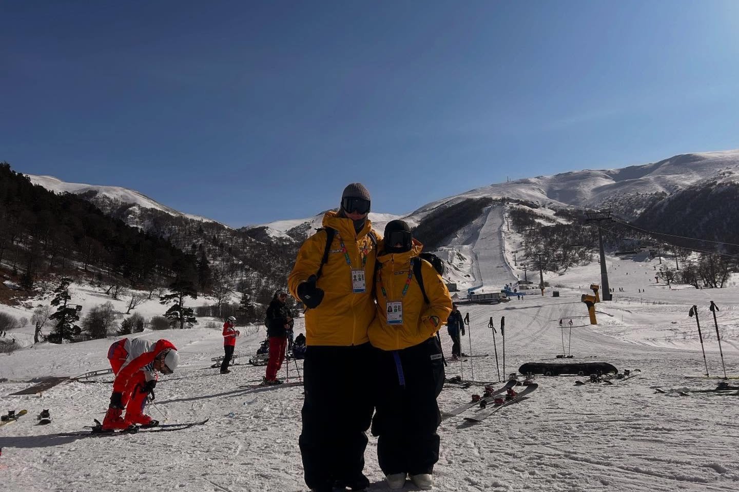 Treneris Mantas Točelis ir jo auklėtine Ugnė Paulavičiūtė <br> LTOK nuotr.