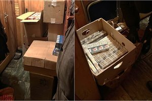 Pačiame Klaipėdos centre likviduota baltarusiškų cigarečių ir neaiškaus alkoholio „saugykla“, priklausanti garbaus amžiaus vyrui