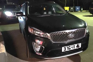 Britų policijos ieškomas visureigis „įstrigo“ pasienyje su Lenkija