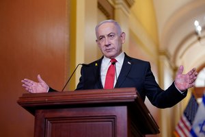 B. Netanyahu: jei iki šeštadienio nebus paleisti įkaitai, karas Gazoje tęsis toliau
