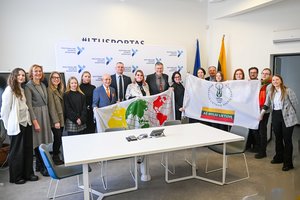 Pristatytas Pasaulio lietuvių sporto žaidynių atnaujintas logotipas ir šūkis „Aš myliu Lietuvą“