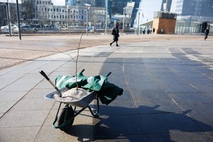 Vilniuje vyksta protestas prieš perteklinį druskos naudojimą vykdant miesto priežiūrą