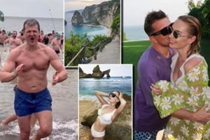 Savaitės blykstėse – egzotiška Nainių kelionė ir šaltose jūros bangose maudęsis G. Paluckas