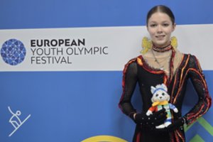 Asmeninį rekordą pagerinusi čiuožėja G. Juškaitė žiemos olimpiniame festivalyje iškovojo 5-ąją vietą