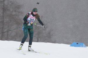 Penktąją Europos jaunimo žiemos olimpinio festivalio dieną siaučiant pūgai – 28-oji N. Stepanauskaitės vieta slalome