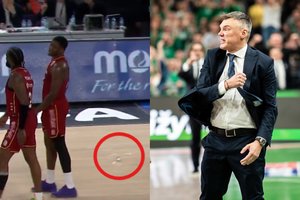 Į aikštę skriejo butelis, pusfinalis buvo sustabdytas, bet Šaras ir „Fenerbahce“ – Turkijos taurės finale